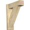 Ekena Millwork Traditional Block Rough Sawn Outlooker, Douglas Fir, 6"W x 18"D x 22"H OUT06X18X22TRA05RDF - alternate 1